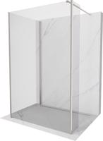 MEXEN/S Kioto Sprchová zástěna WALK-IN 110 x 105 x 40 cm, transparent, nikl kartáčovaná 800-110-105-221-97-00-040