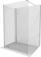 MEXEN/S Kioto Sprchová zástěna WALK-IN 110 x 85 cm, transparent, nikl kartáčovaná 800-110-212-97-00-085