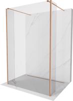 MEXEN/S Kioto Sprchová zástěna WALK-IN volněstojící 115 x 30 x 30 cm, transparent, měď kartáčovaná 800-115-030-222-65-00-030