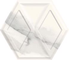 Paradyz Hexagon Morning Bianco struktura lesk 19,8x17,1 cm