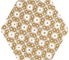 Paradyz Hexagon Shiny Lines Gold dekor D 19,8x17,1 cm