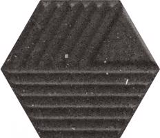 Paradyz Hexagon Space Dust Nero struktura C 19,8x17,1 cm