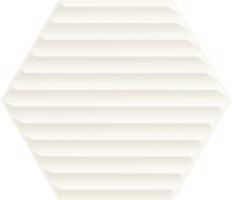 Paradyz Hexagon Woodskin Bianco struktura B 19,8x17,1 cm