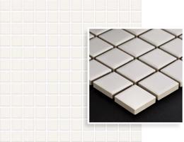 Paradyz Mozaika Albir Bianco k. 2,3x2,3 cm 29,8x29,8 cm