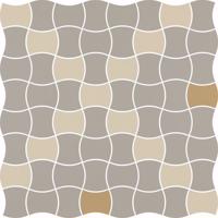 Paradyz Mozaika Modernizm Bianco k. 3,6x4,4 cm Mix D 30,86x30,86 cm