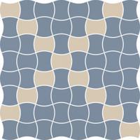 Paradyz Mozaika Modernizm Blue k. 3,6x4,4 cm Mix 30,86x30,86 cm