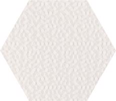 Paradyz Obklad Noisy Whisper White struktura 19,8x17,1 cm