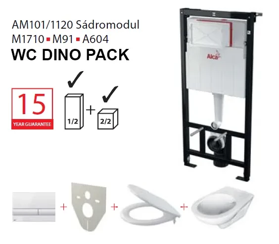 Set modul 5v1 Alcadrain DINO RIM AM101/1120,M370,M91/DRIMPACK/P169 AM101SET5V1DINO