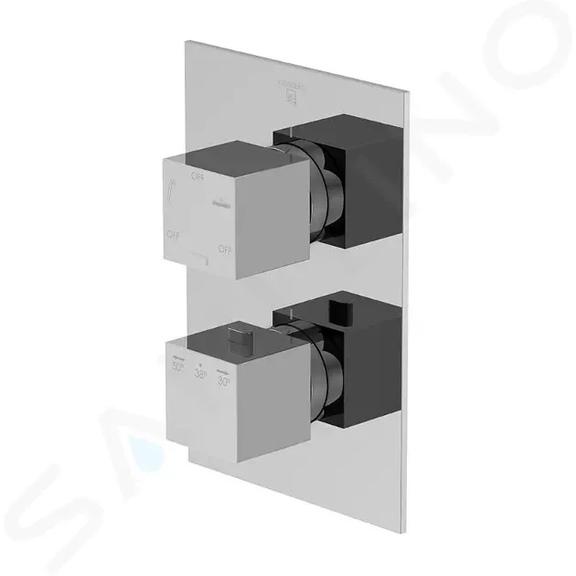 STEINBERG 160 Termostatická baterie pod omítku pro 3 spotřebiče, chrom 160 4123 3