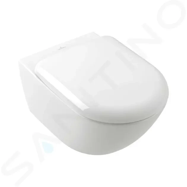 VILLEROY & BOCH Antao Závěsné WC, Rimless, CeramicPlus, TwistFlush, alpská bílá 4674T0R1