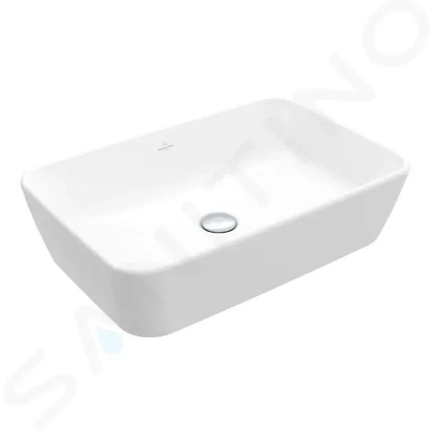 VILLEROY & BOCH Architectura Umyvadlo na desku, 600x405 mm, s přepadem, CeramicPlus, alpská bílá 5A2760R1