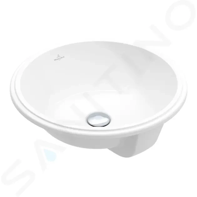 VILLEROY & BOCH Architectura Vestavné umyvadlo, průměr 400 mm, s přepadem, alpská bílá 5A754501