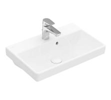 VILLEROY & BOCH Avento Umyvadlo Compact 550x370 mm, s přepadem, 1 otvor pro baterii, alpská bílá 4A005501