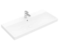 VILLEROY & BOCH Avento Umyvadlo nábytkové 800x470 mm, s přepadem, otvor pro baterii, CeramicPlus, alpská bílá 415680R1