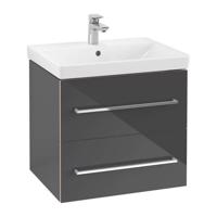 VILLEROY & BOCH Avento Umyvadlová skříňka, 58x51x45 cm, 2 zásuvky, Crystal Grey A88900B1