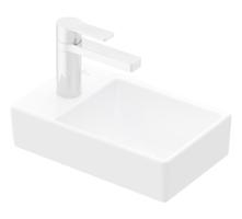 VILLEROY & BOCH Avento Umývátko 360x220 mm, bez přepadu, 1 otvor pro baterii vlevo, alpská bílá 43003R01