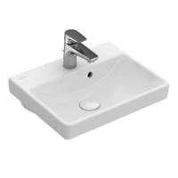 VILLEROY & BOCH Avento Umývátko 45x37 cm, s přepadem, 1 otvor pro baterii, alpská bílá 73584501