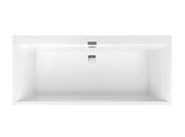 VILLEROY & BOCH Squaro Edge 12 Vana Duo, 170x75 cm, Quaryl, bílá UBQ170SQE2DV-01