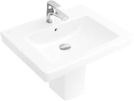 VILLEROY & BOCH Subway 2.0 Umyvadlo 600x470 mm, s přepadem, s otvorem pro baterii, alpská bílá 71136001