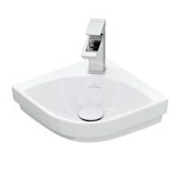 VILLEROY & BOCH Subway 3.0 Umývátko rohové 320x320 mm, bez přepadu, otvor pro baterii, alpská bílá 43714601