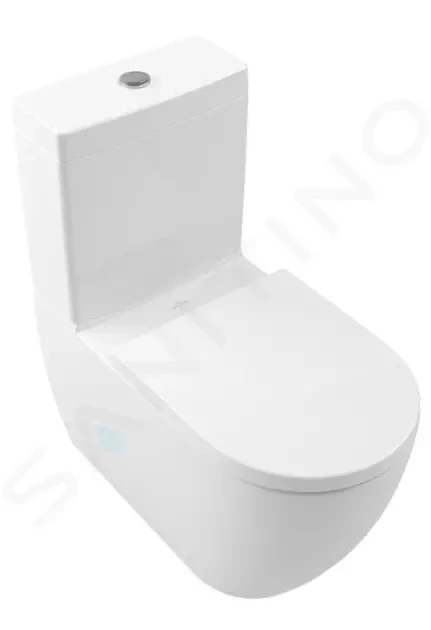 VILLEROY & BOCH Subway 3.0 WC kombi mísa Viclean, TwistFlush, CeramicPlus, alpská bílá 4672T0R1